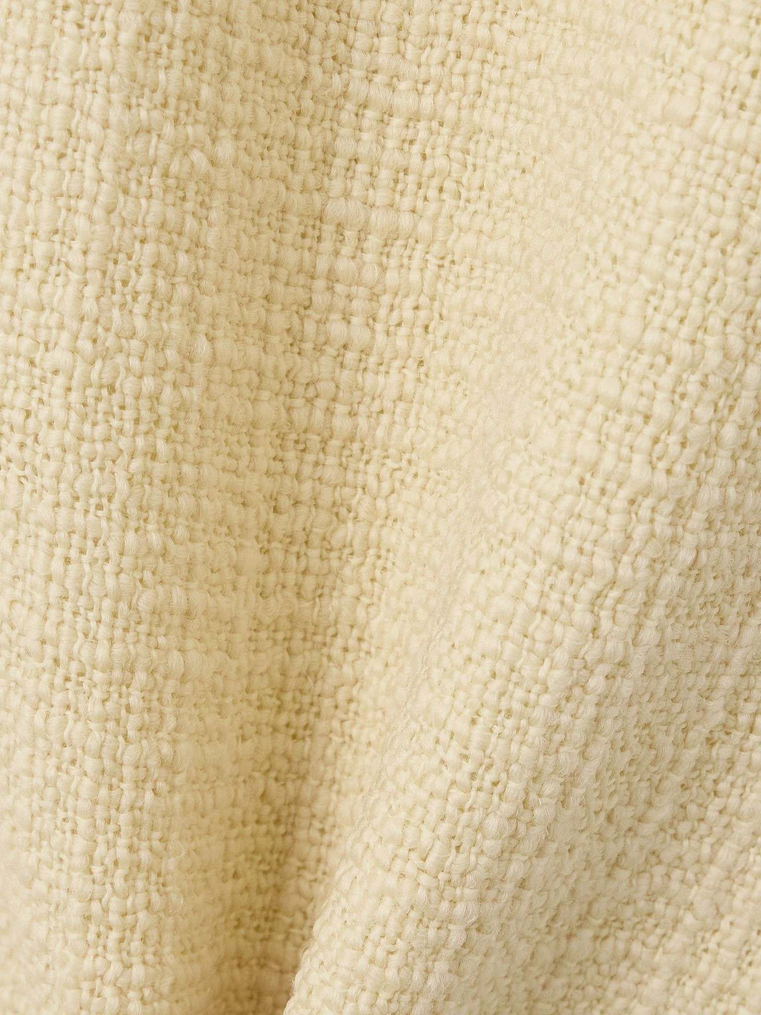 Wool-blend tweed mini dress Cream - 4