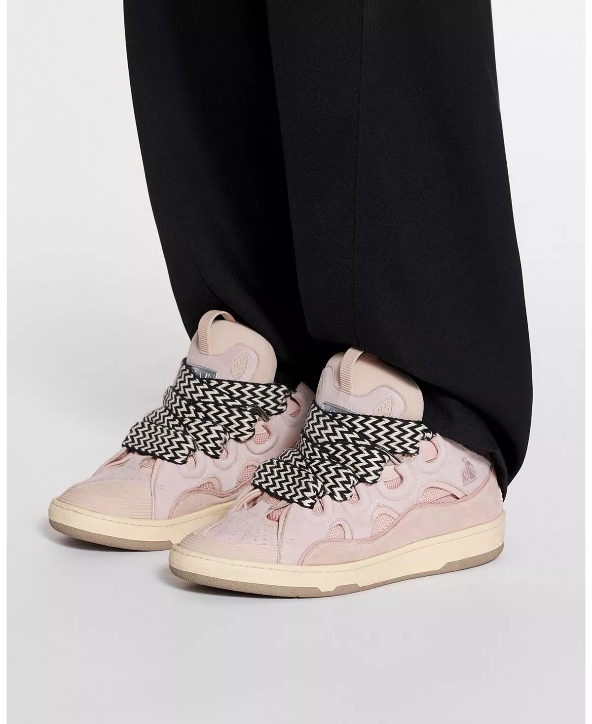 Unisex Leather Curb Sneakers - 2