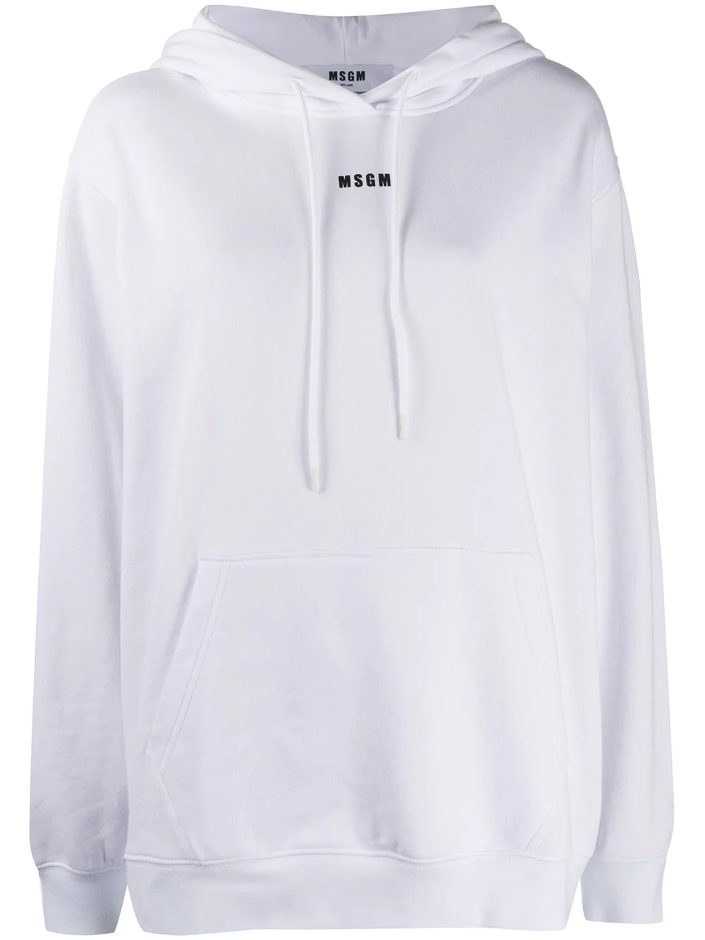 logo print hoodie - 1