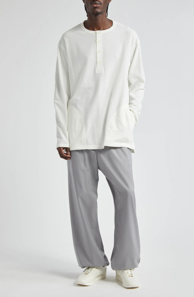 Y-3 Workwear Long Sleeve Cotton Henley outlook