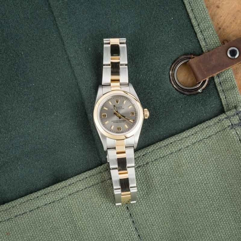 Ladies Rolex Oyster Perpetual Ref 76183 Slate Dial - 5