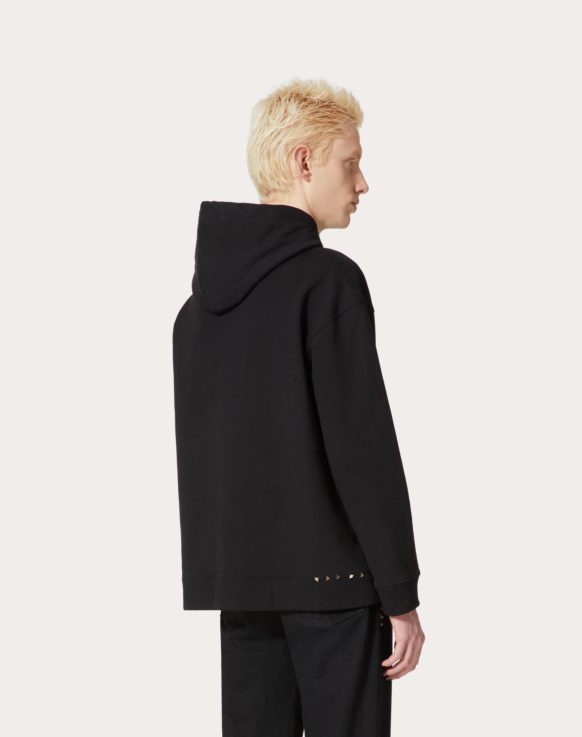 VALENTINO GARAVANI ROCKSTUD PET CUSTOMISABLE UNISEX HOODED SWEATSHIRT - 7