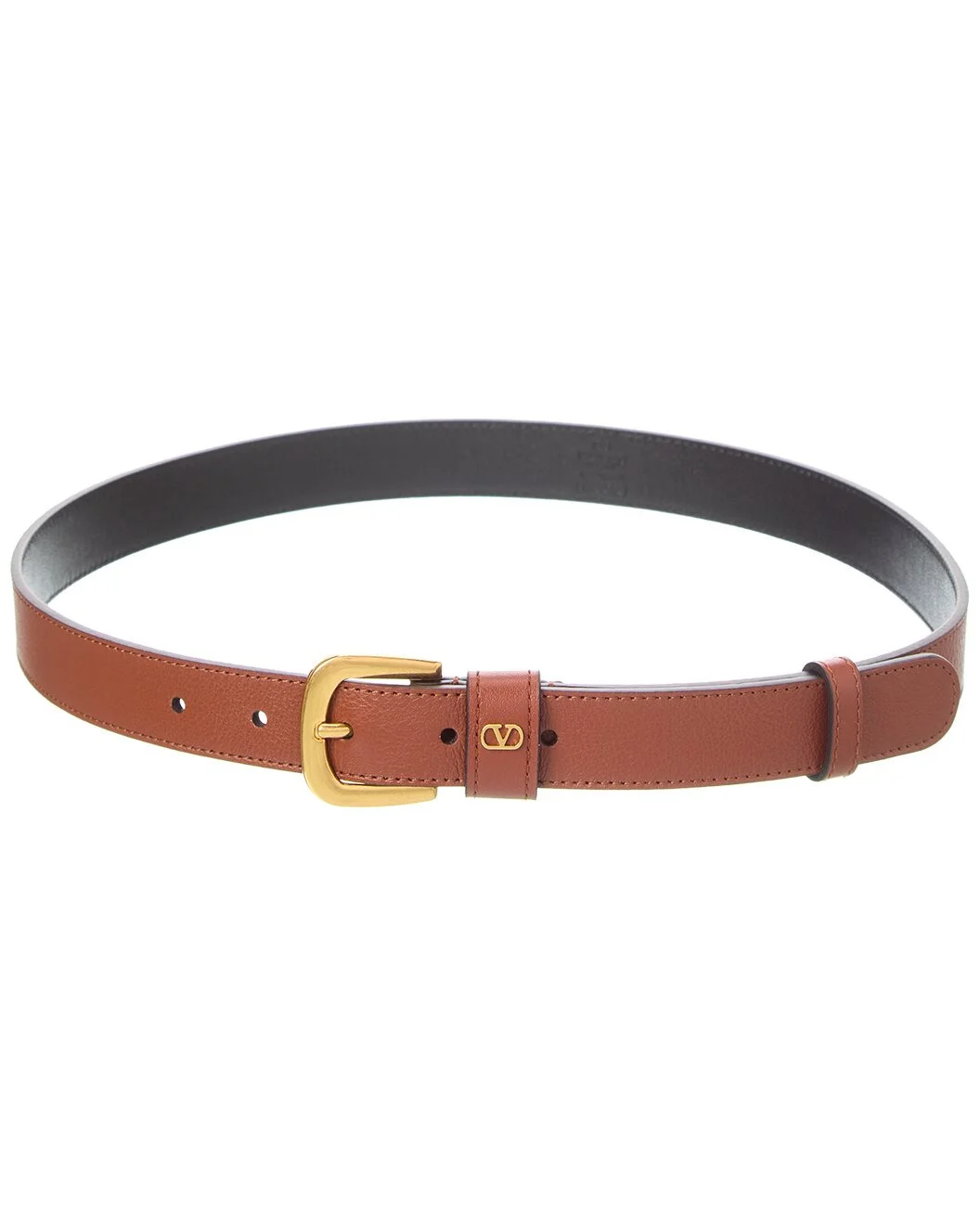 Valentino VLogo Signature Mini Leather Belt - 1