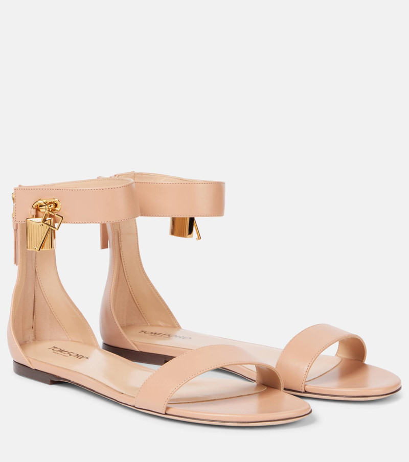 Padlock leather sandals - 1