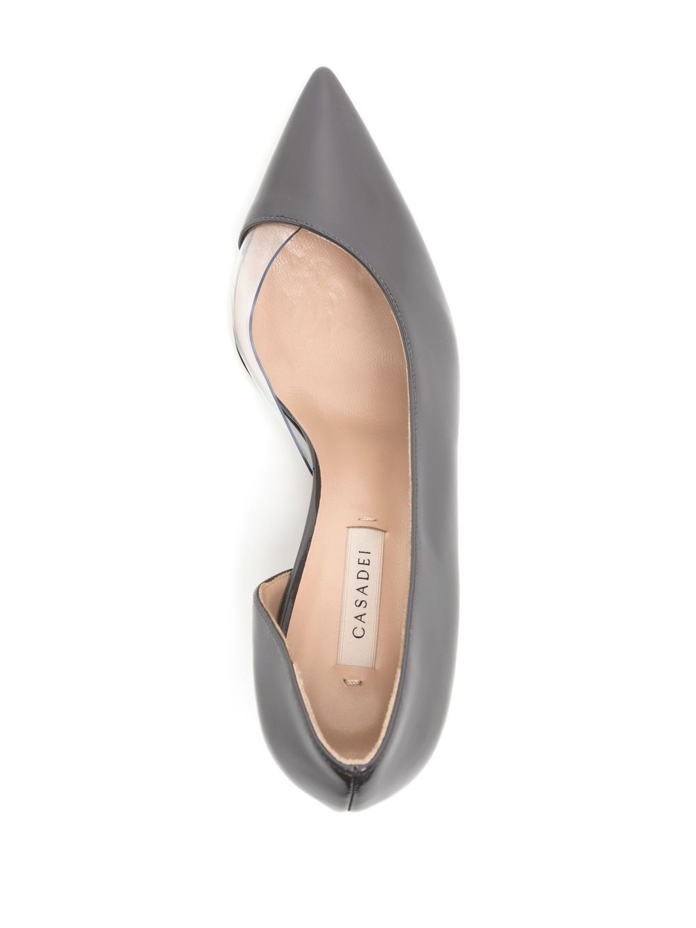 pointed-toe high-shine finish pumps - 4