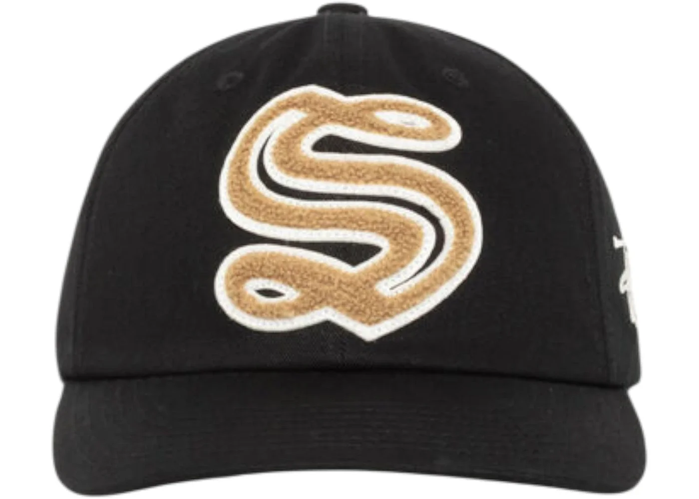 Stussy Mid-Depth Chenille S Cap Black - 1