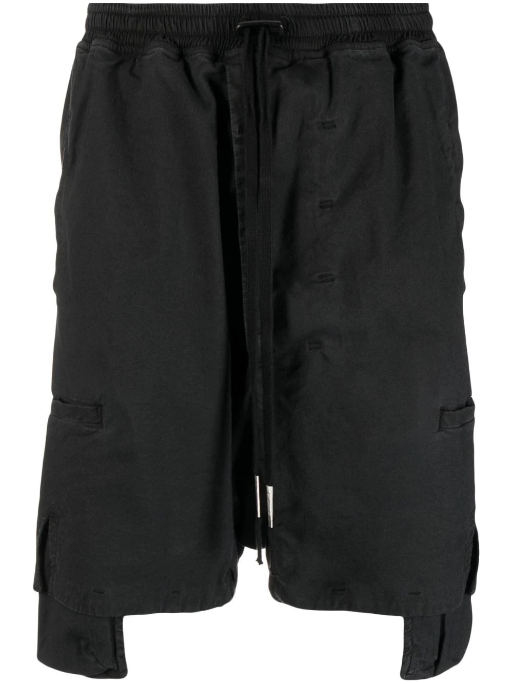 drawstring cargo shorts - 1