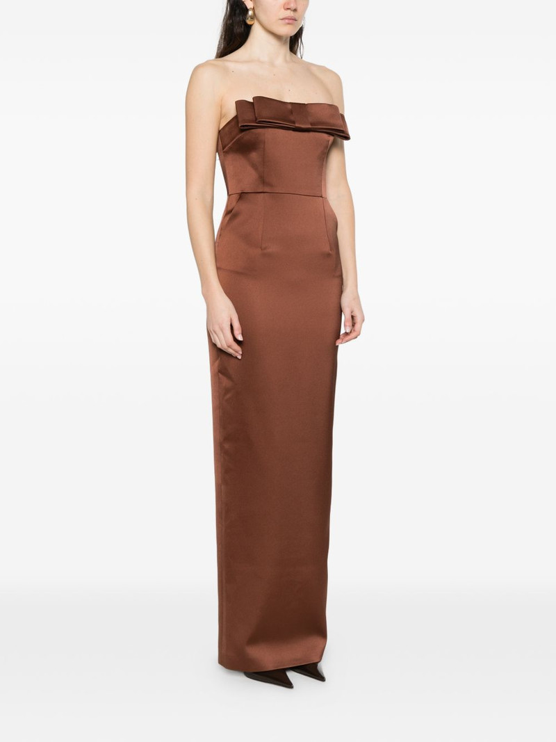 bow-detail strapless maxi dress 3