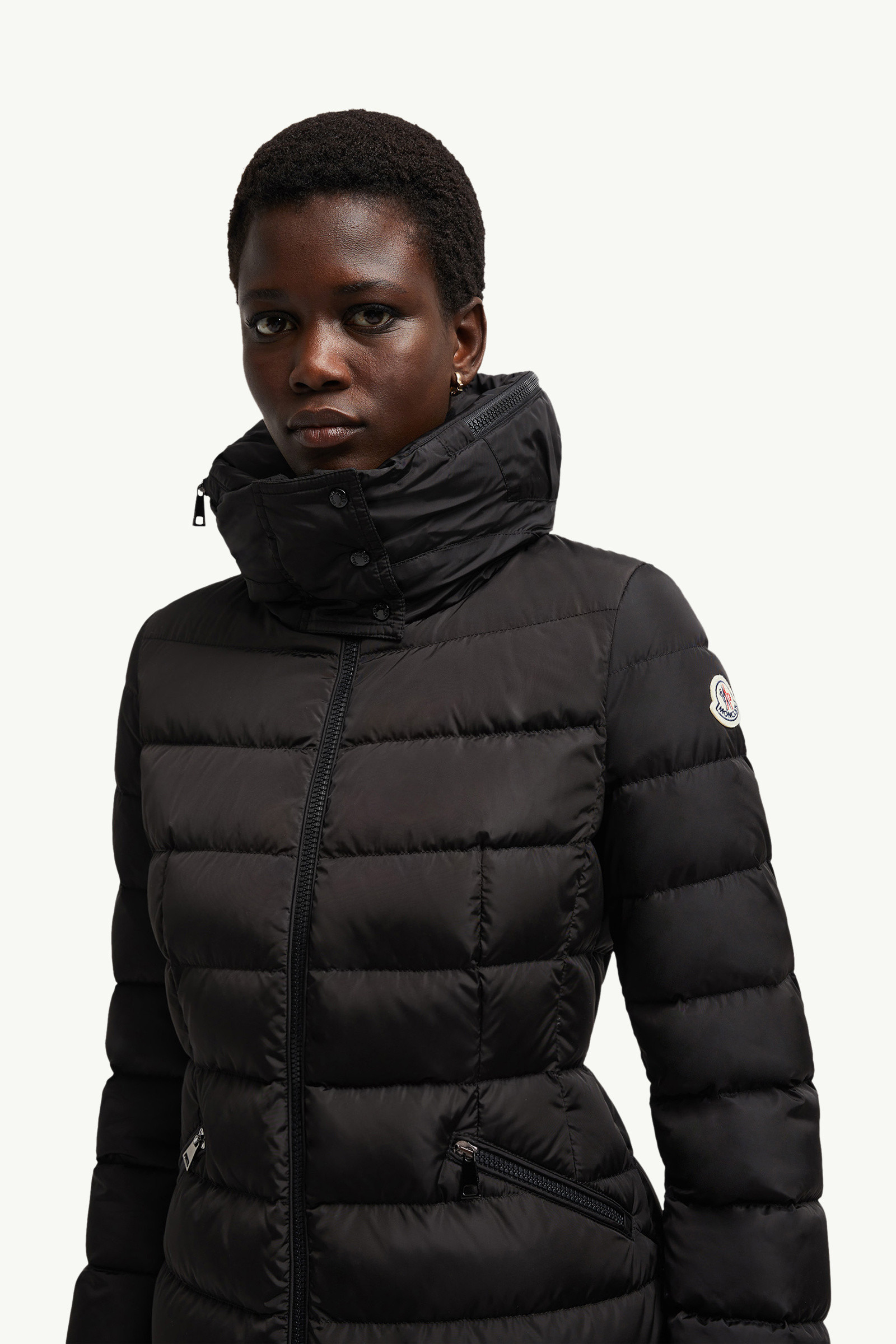 Flammette Hooded Long Down Jacket - 4