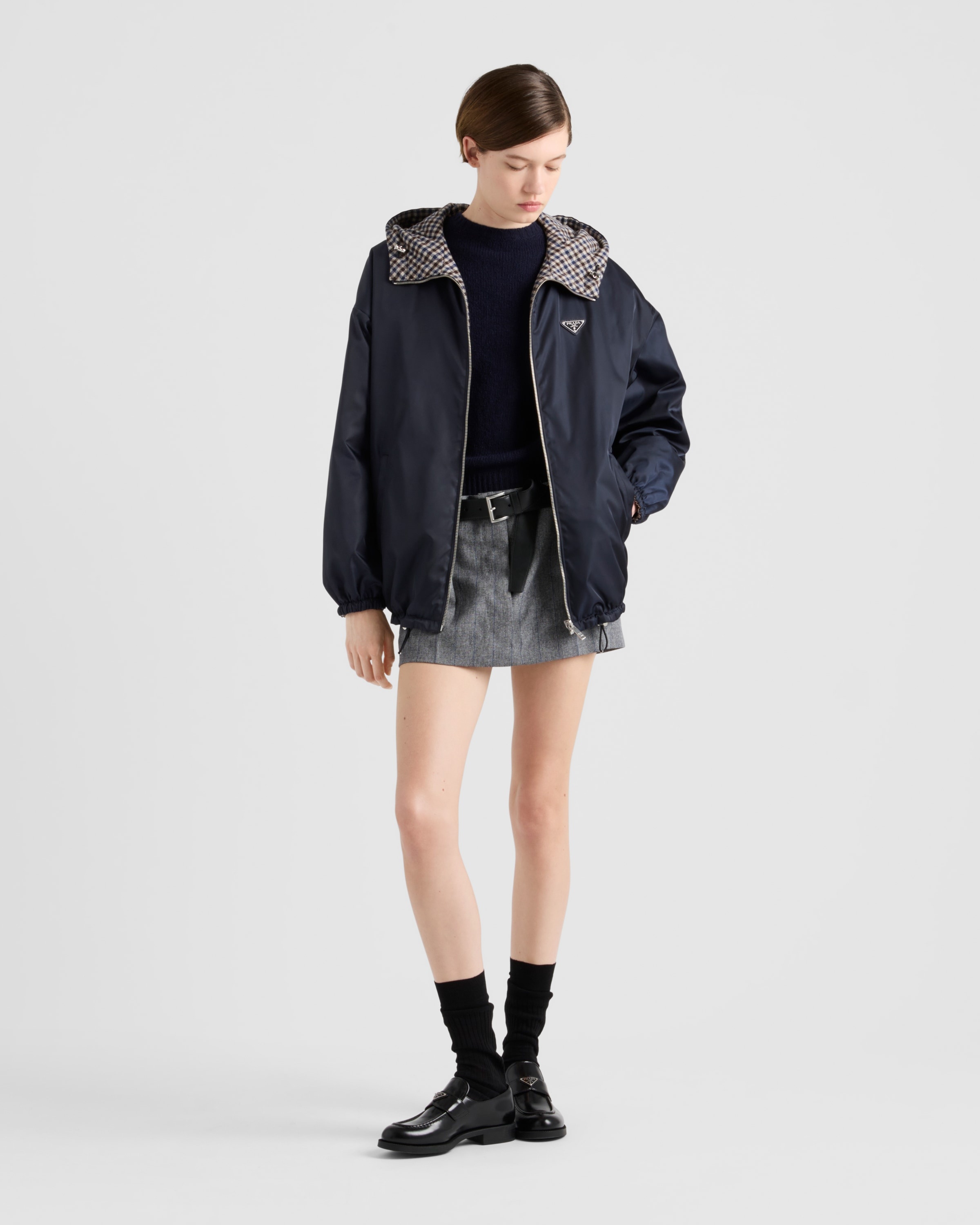 【PRADA】RE-NYLON REVERSIBLE JACKET Prada Men's Re-Nylon Zip Jacket | Neiman Marcus