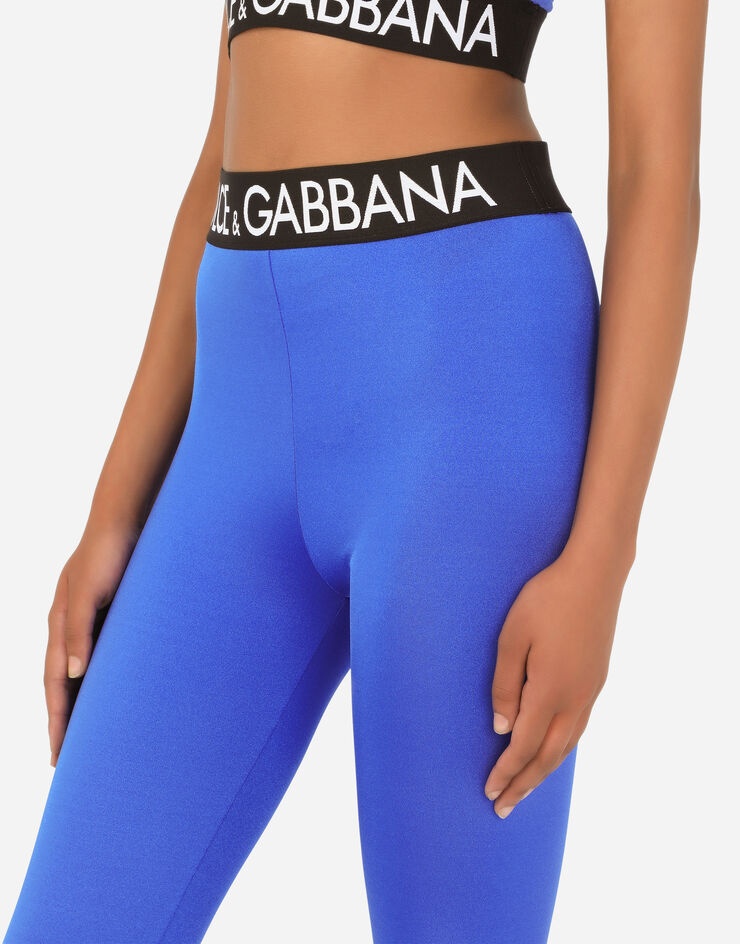 Spandex cycling shorts with branded elastic - 4