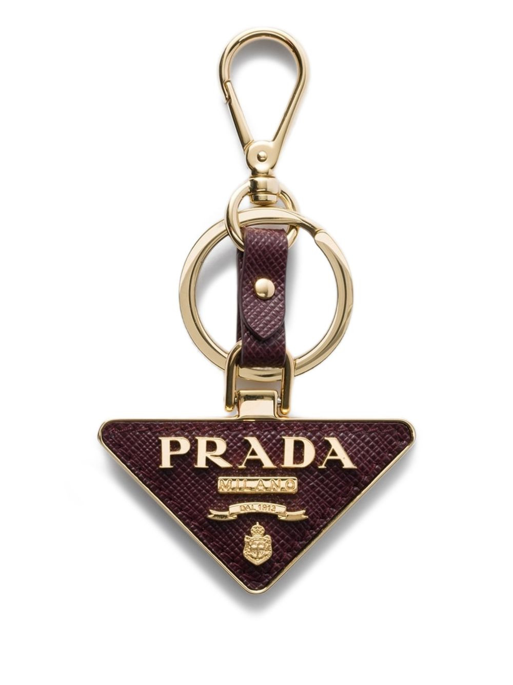 Saffiano leather keychain - 1