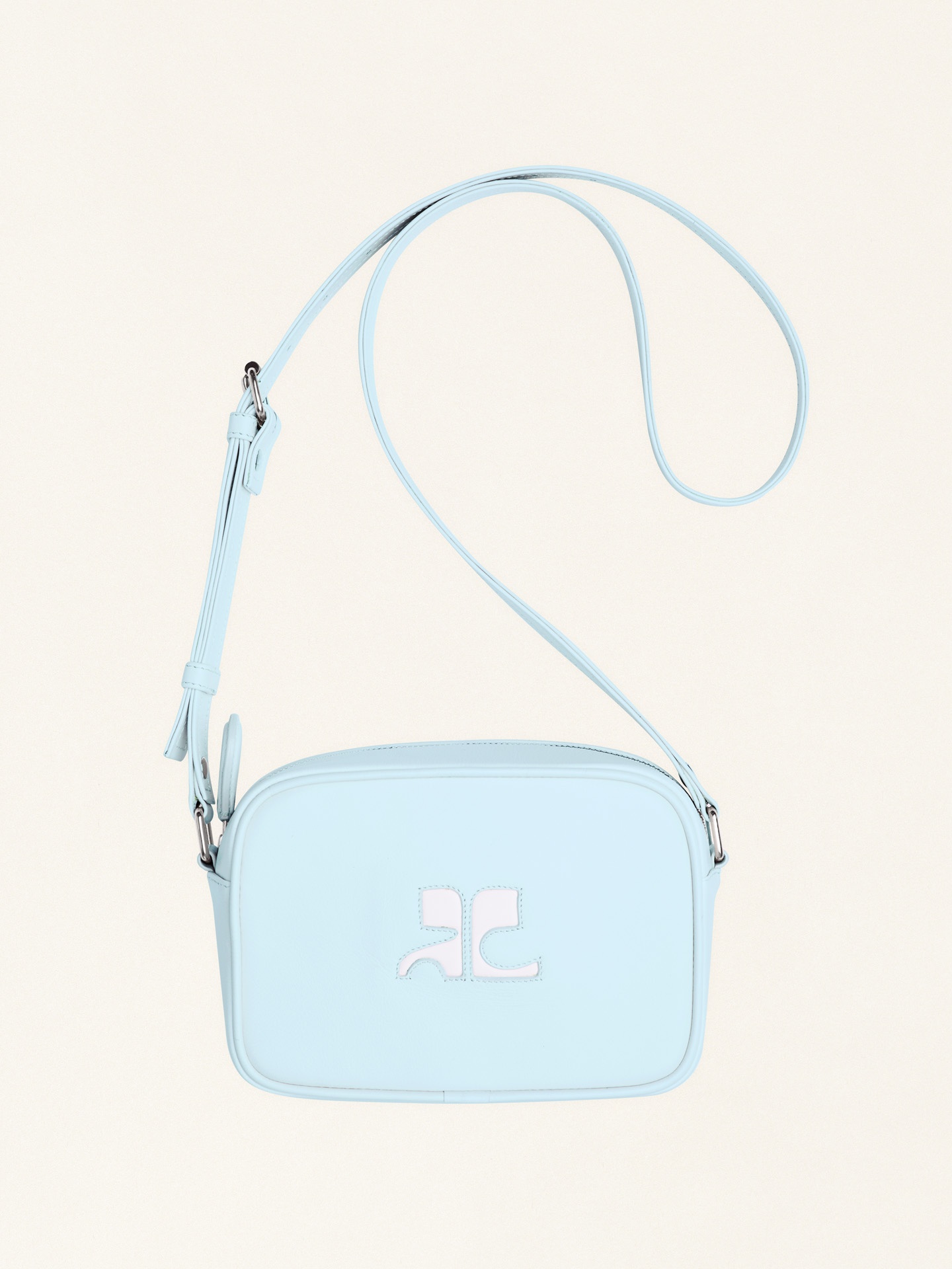 Courreges X Loop Baguette Bag in White