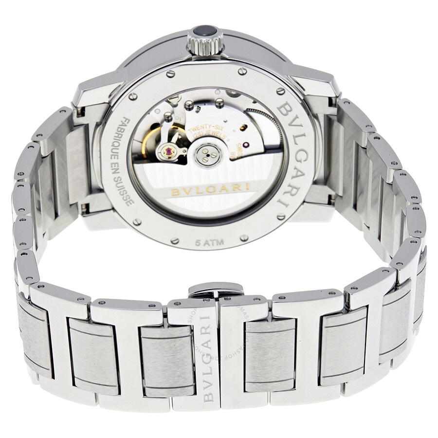 Bvlgari Bvlgari Automatic Silvered Opalin Dial Men's Watch 102110 - 3