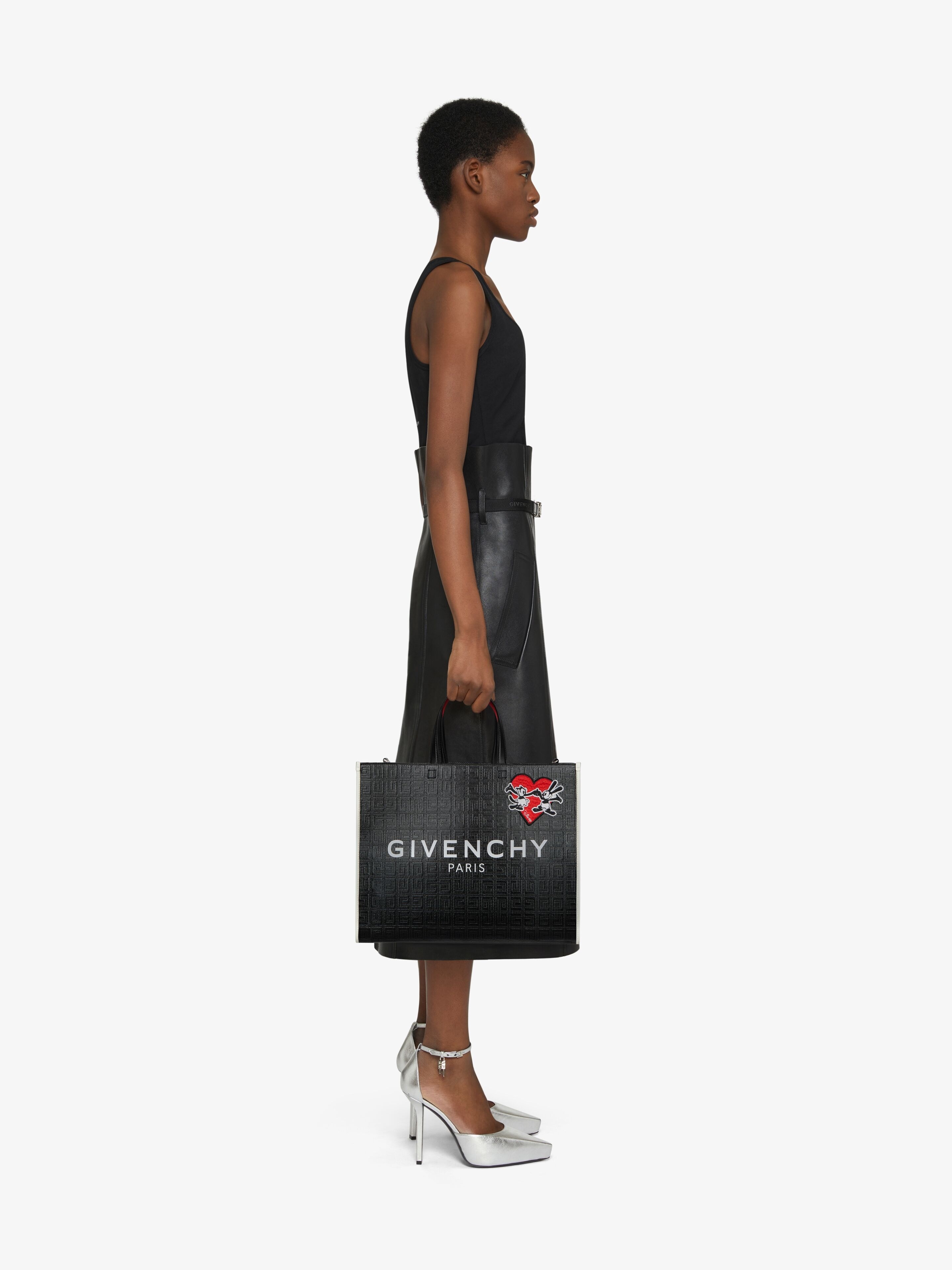 MEDIUM G TOTE OSWALD SHOPPING BAG IN 4G COATED CANVAS - 2