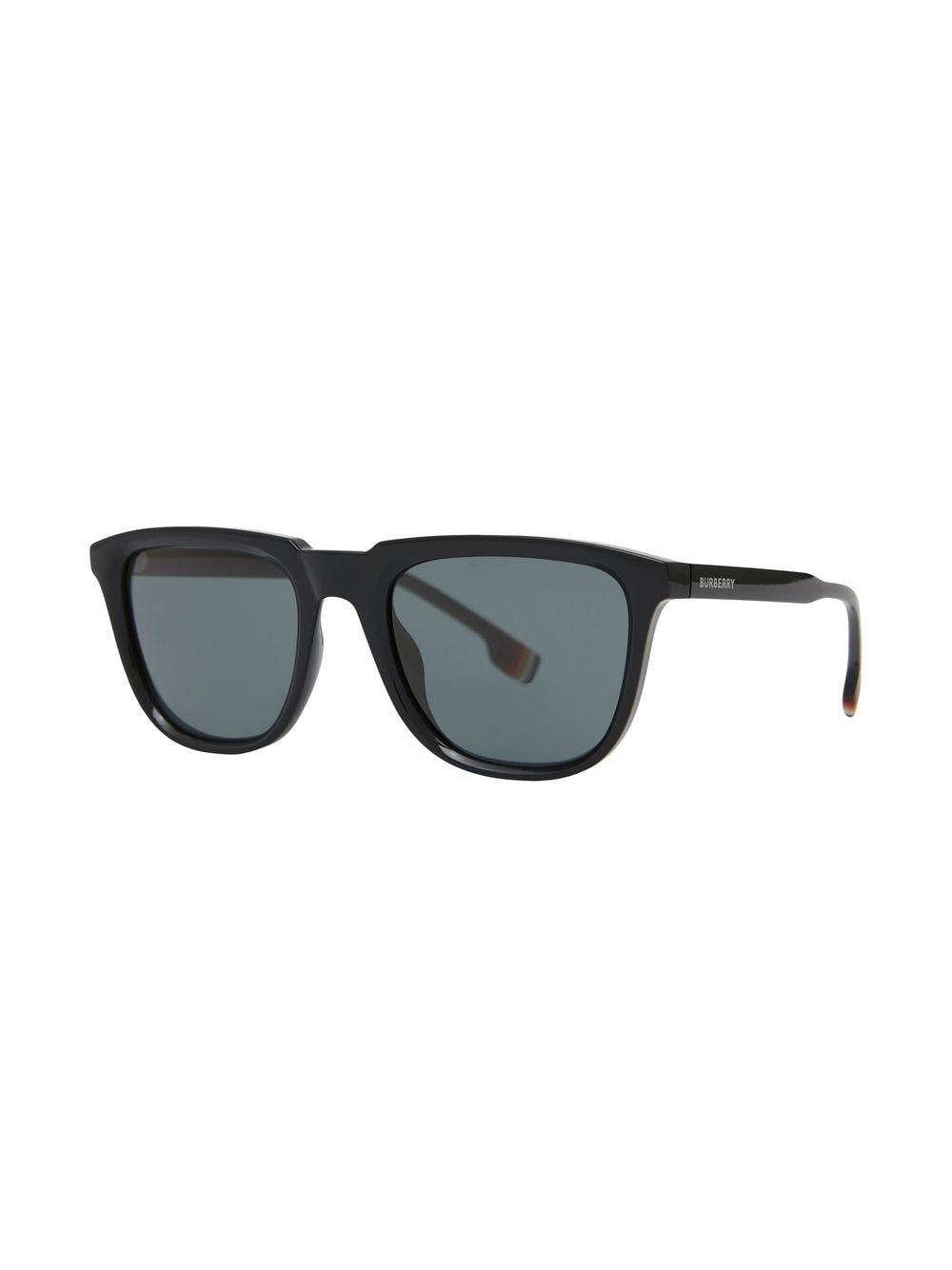 stripe detail square-frame sunglasses - 2