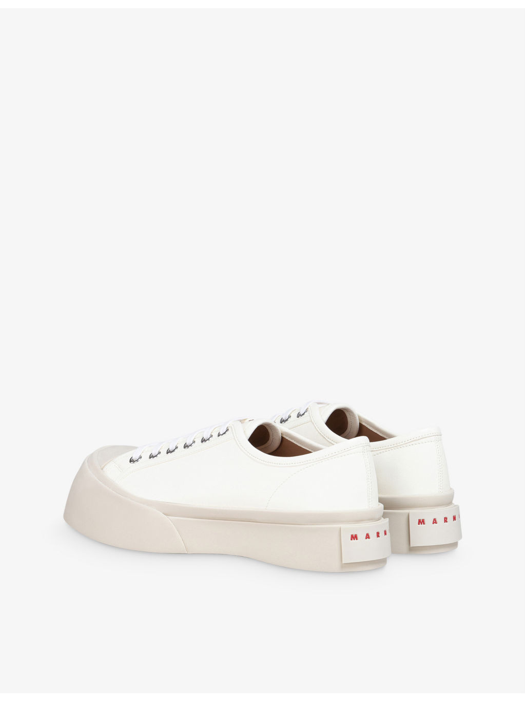 Pablo platform-sole leather low-top trainers - 4
