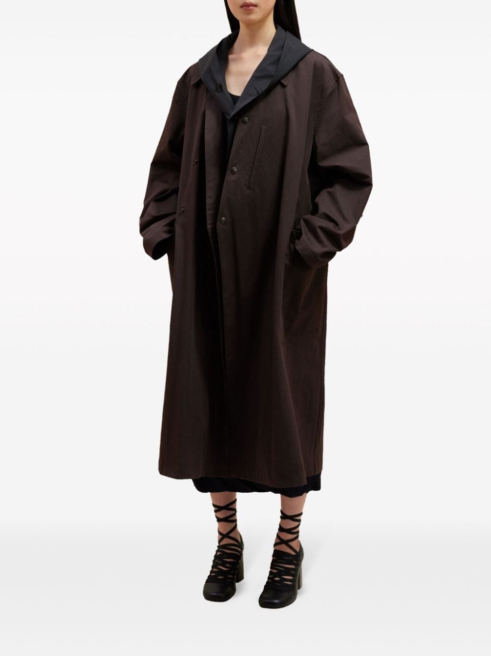 asymmetric trench coat - 3