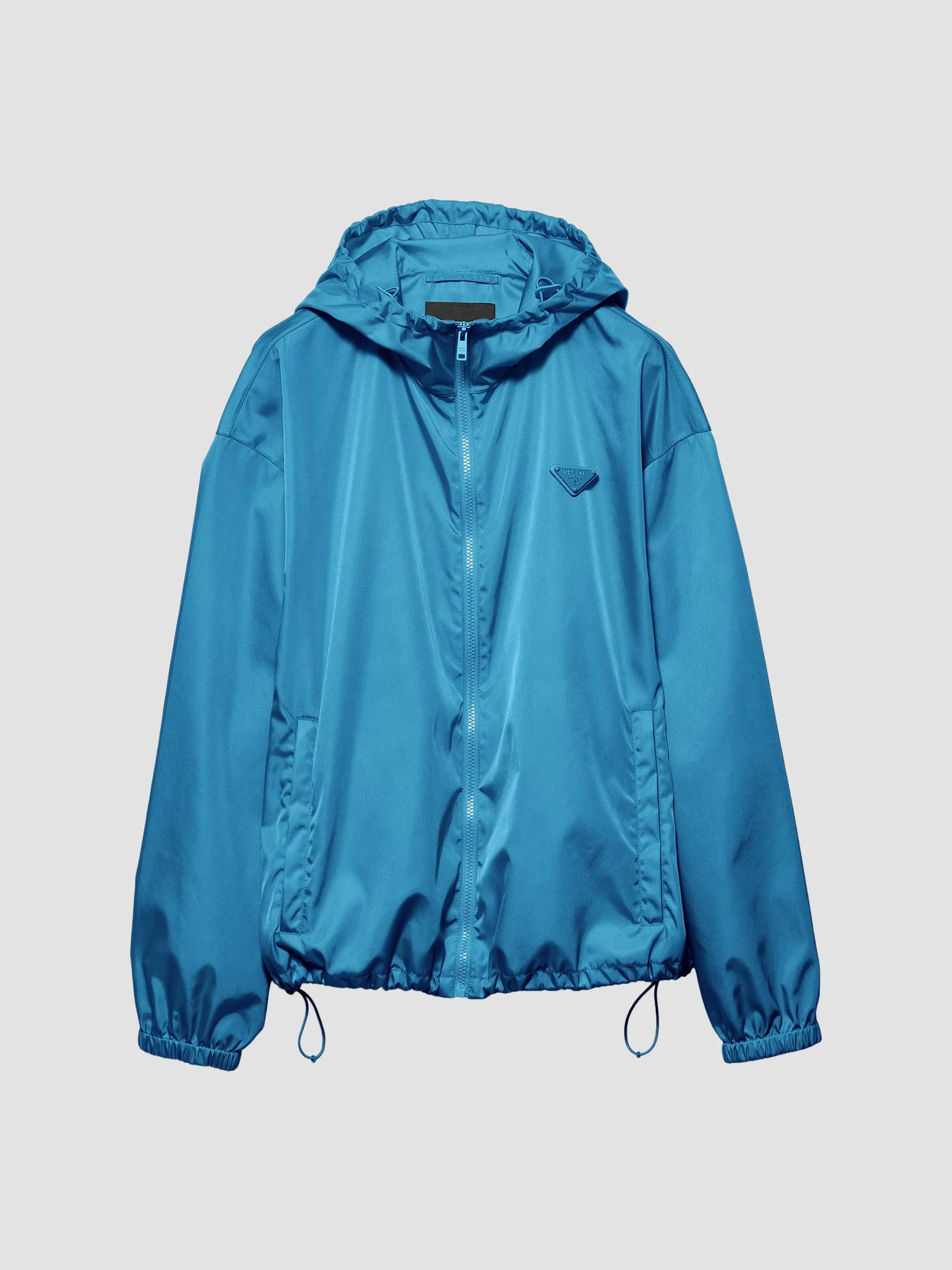 Women's Nylon Rain Jacket - Blue - 1