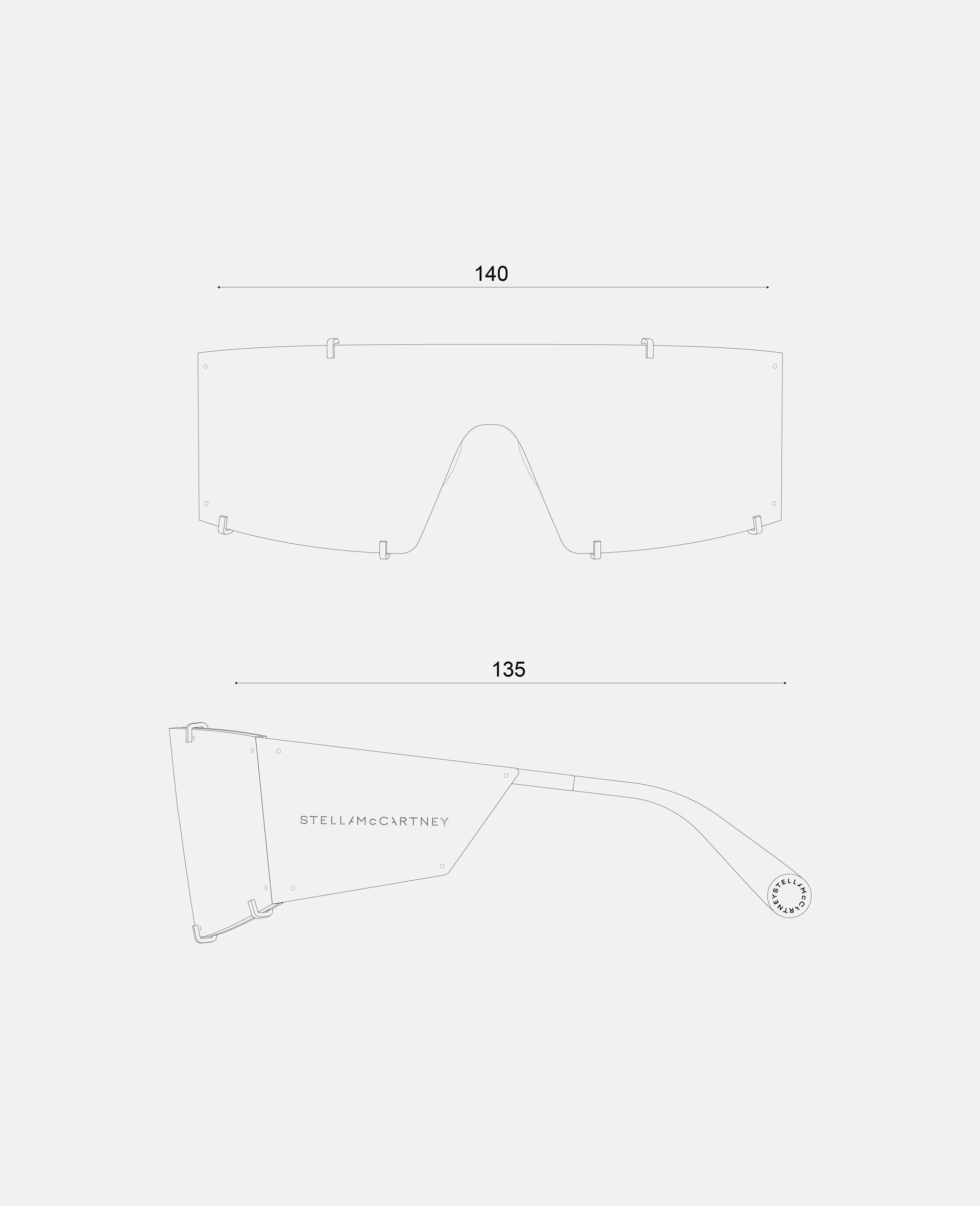 Translucent Rectangle Sunglasses - 6