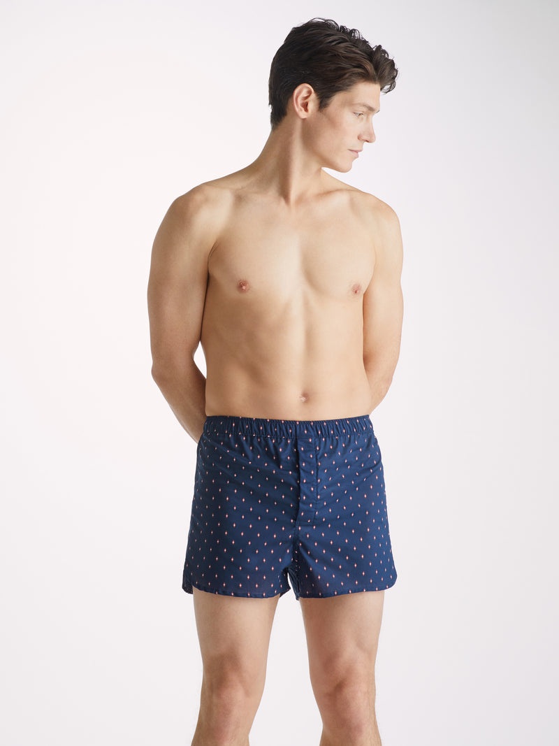 Men's Modern Fit Boxers Nelson 96 Cotton Batiste Navy - 5