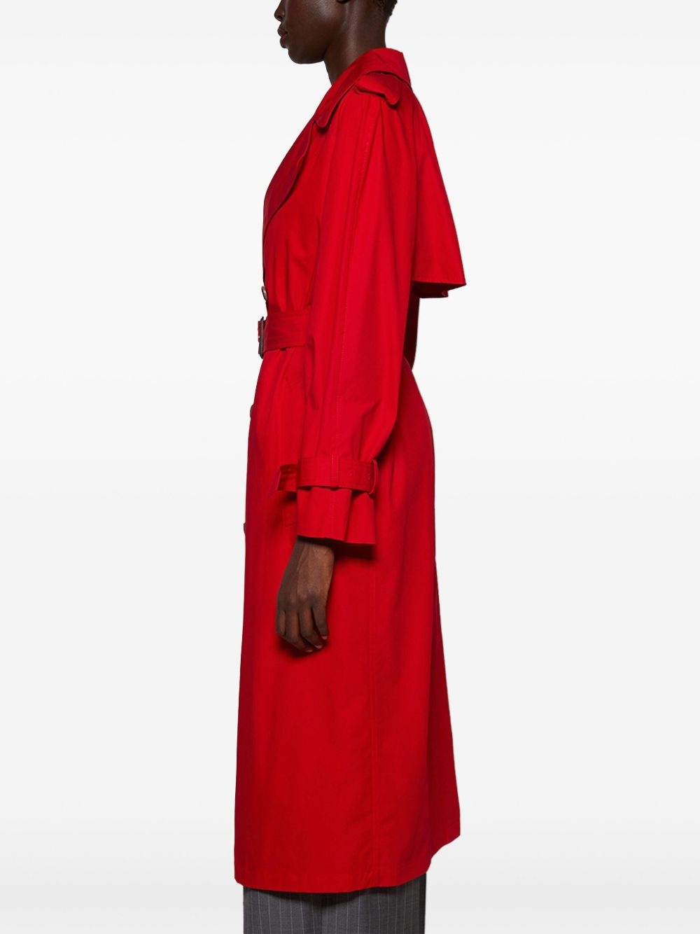 cotton trench coat - 4