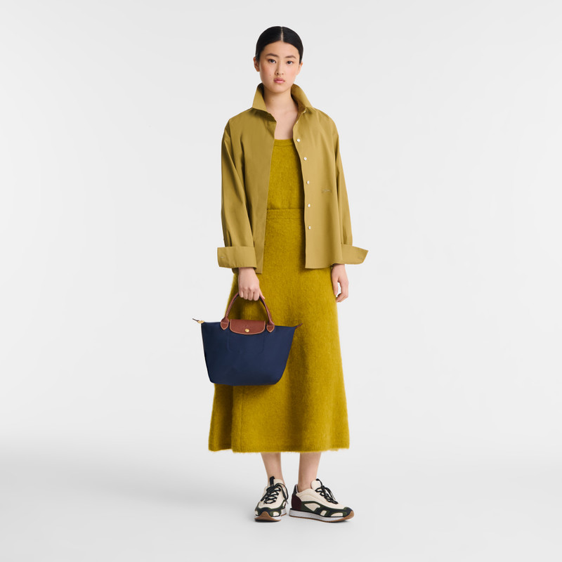 Longchamp Le Pliage Original S Handbag Navy - Recycled canvas outlook