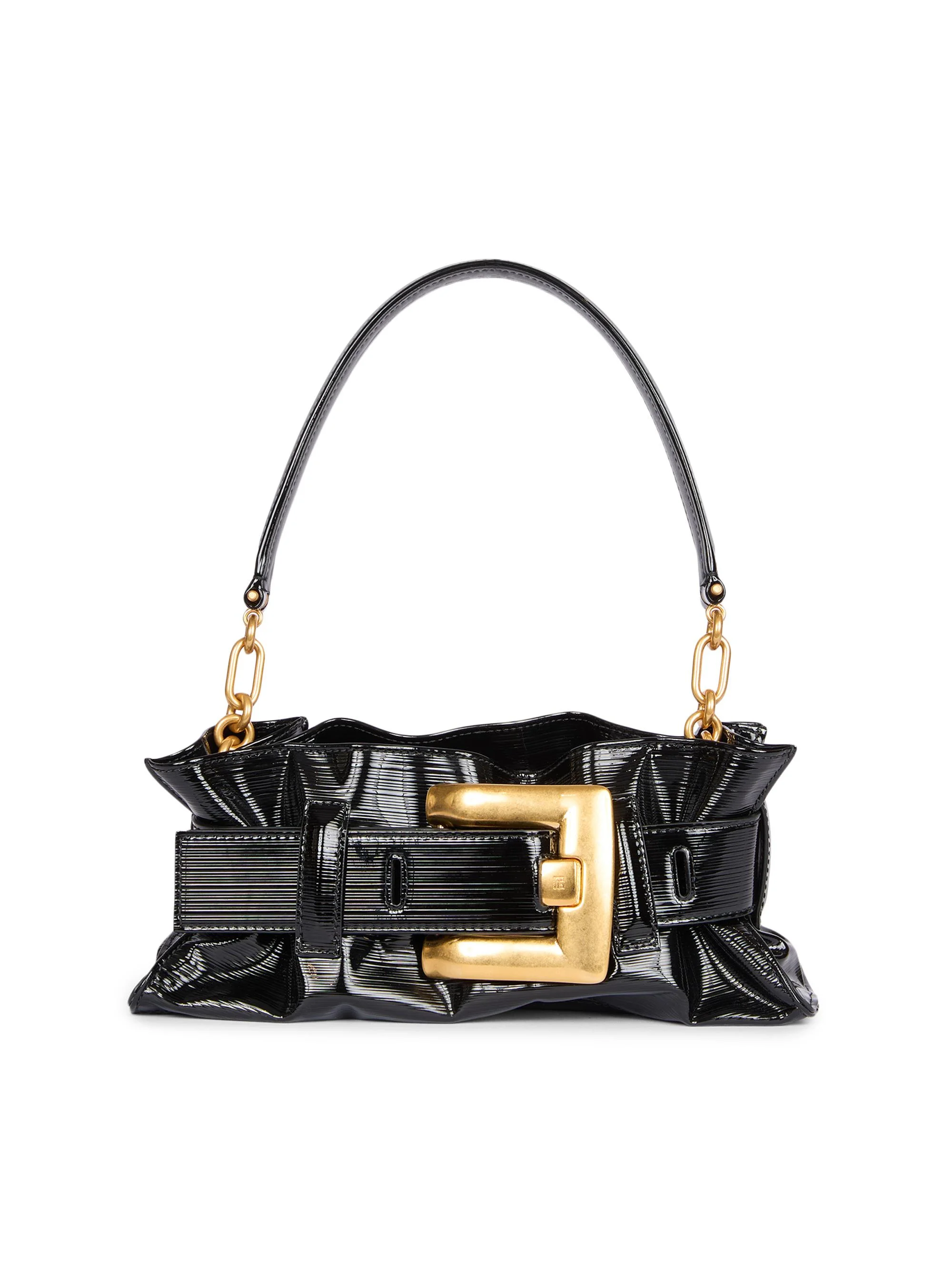 Women's Anthem Mini Leather Shoulder Bag - Noir - 1