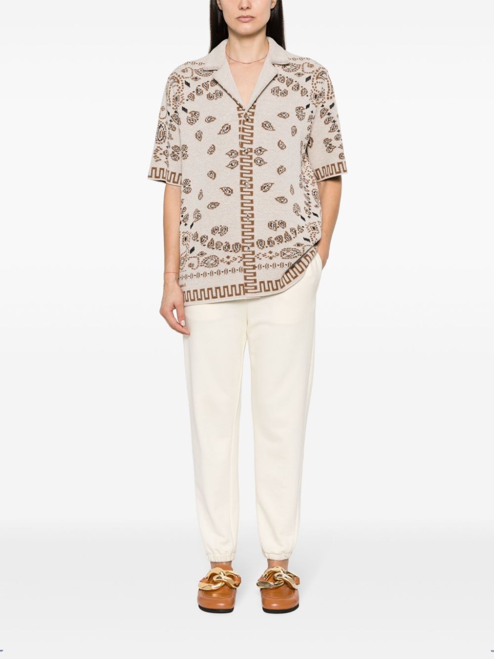 Bandana-jacquard cotton shirt - 2