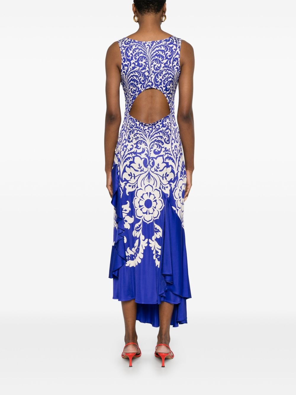paisley maxi dress - 4