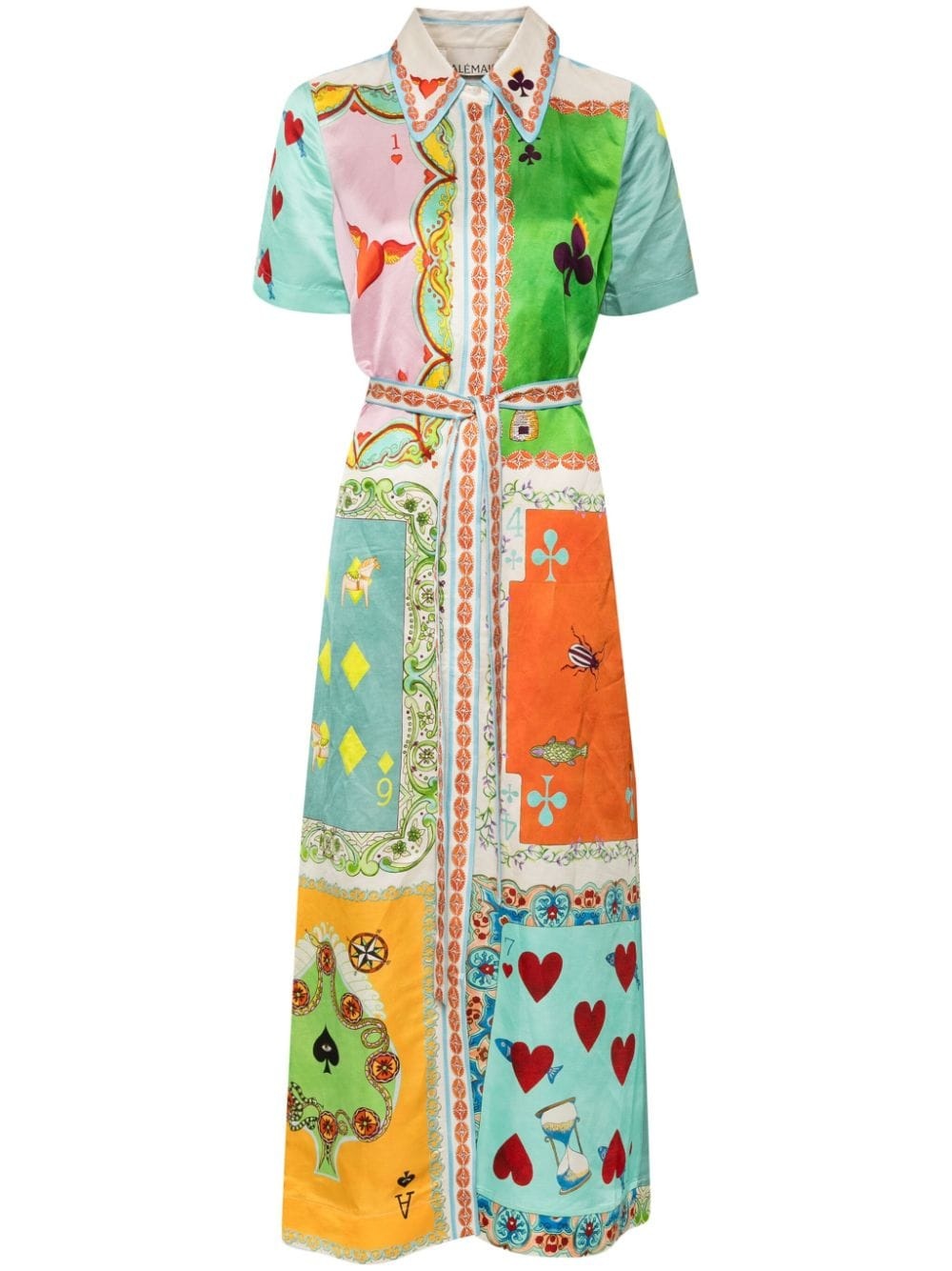 Rummy satin shirtdress - 1