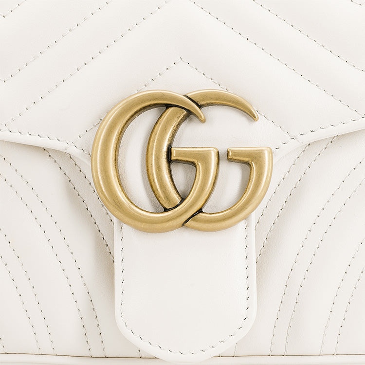(WMNS) Gucci GG Marmont Small-Sized Single-Shoulder Bag White 443497-DTDIT-9022 - 6