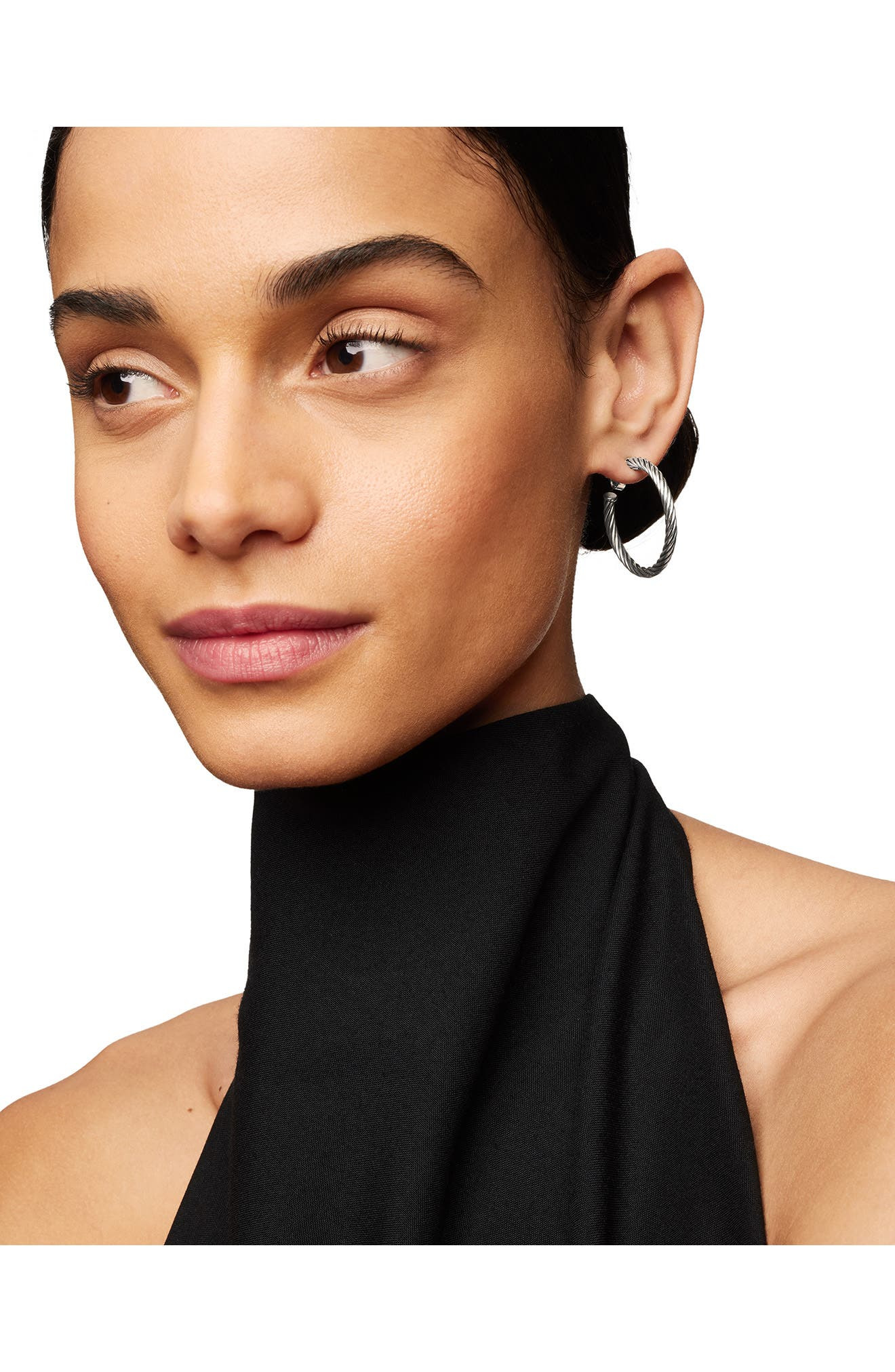 David Yurman Cable Loop Hoop Earrings in Silver at Nordstrom - 2