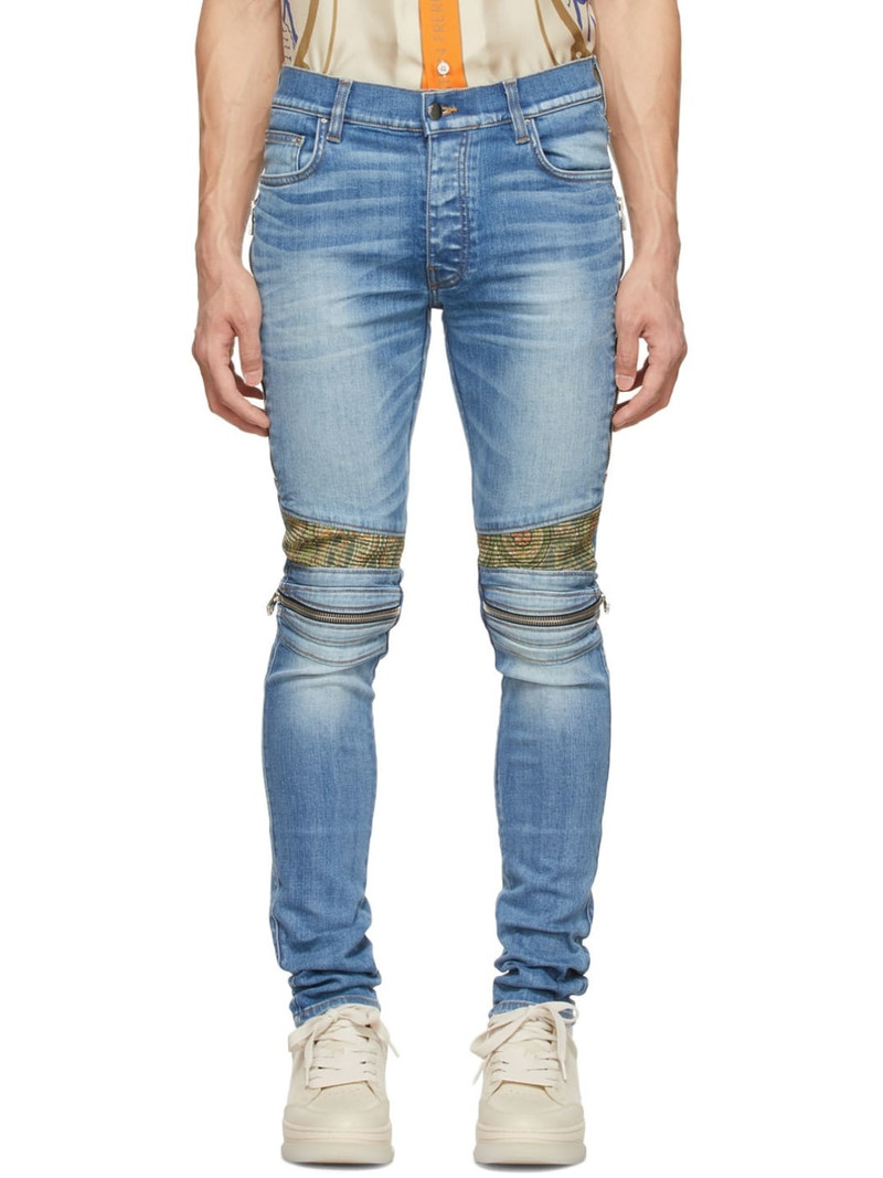 Blue Paneled Jeans 1