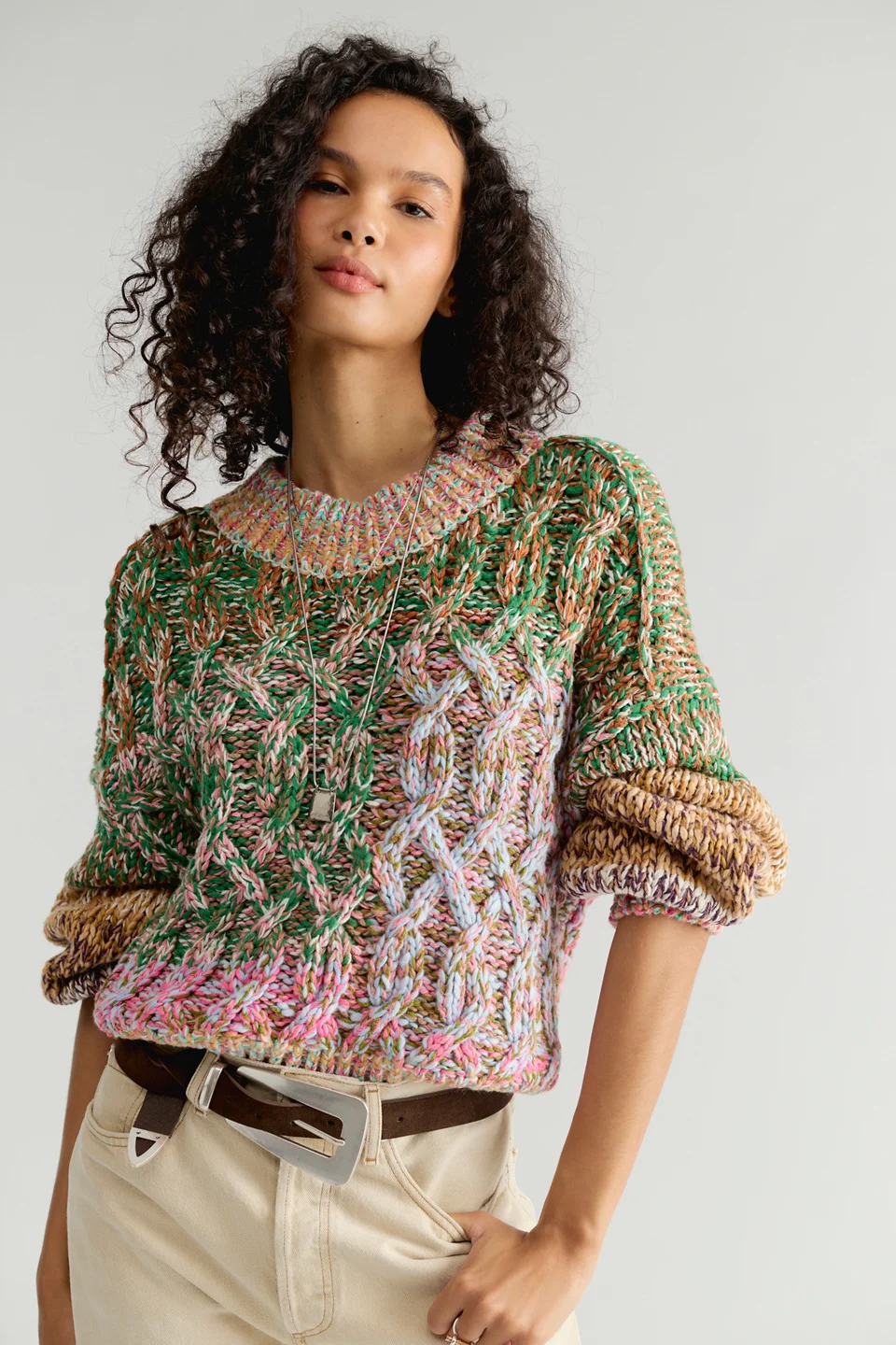 Opal Multicolored Marled Sweater - 1