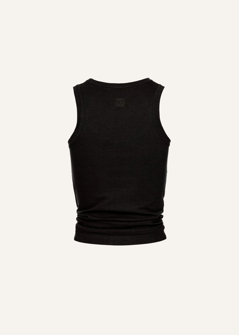 MAGDA BUTRYM Knotted tank top in black outlook