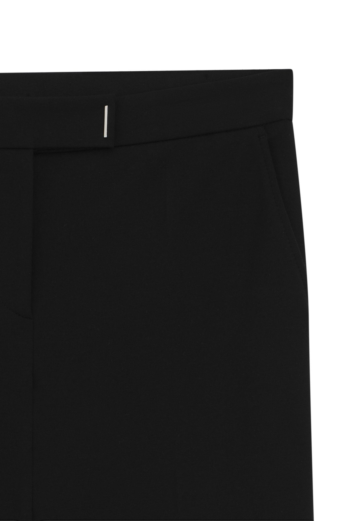 SLIM-FIT PANTS IN MICRO-STRUCTURED STRETCH FABRIC - 6