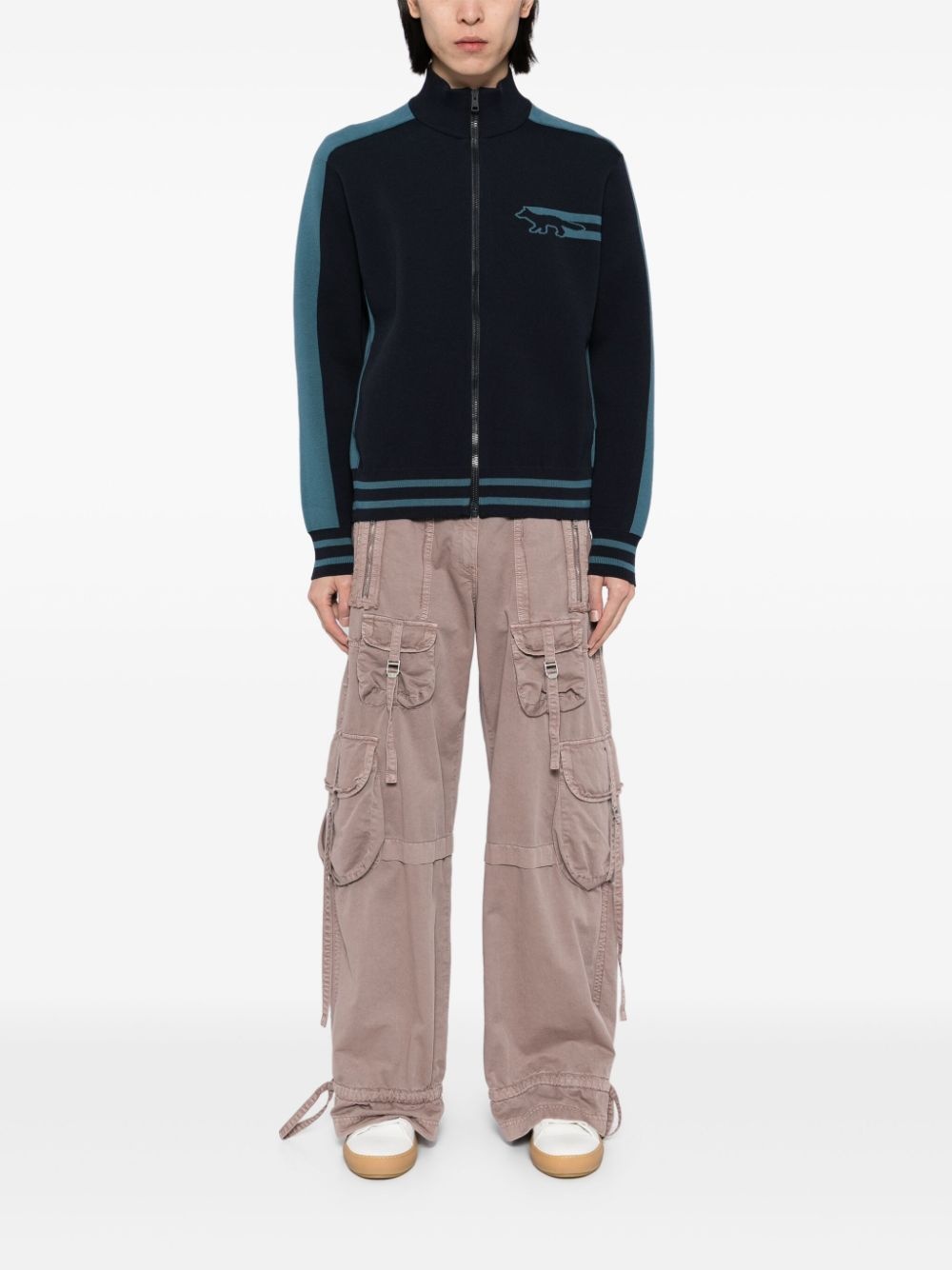 zip-up sweater - 2