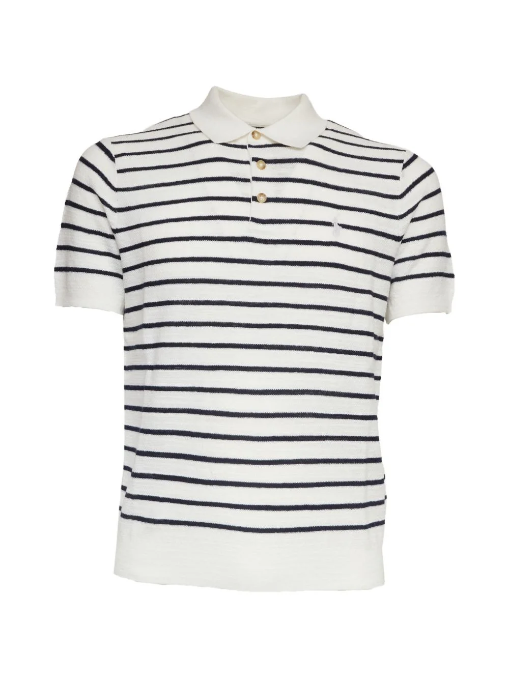 striped polo shirt - 1