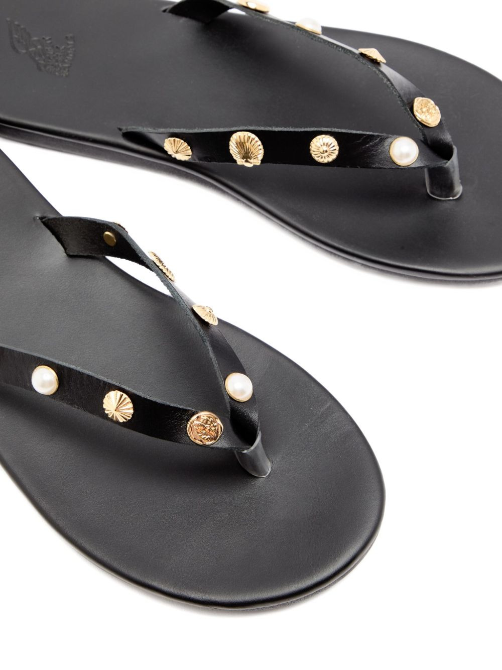 Saionara shell-embellished thong sandals - 4