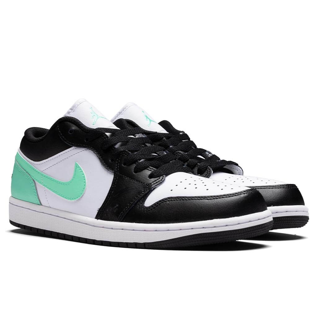 AIR JORDAN 1 LOW - WHITE/BLACK/GREEN GLOW - 2