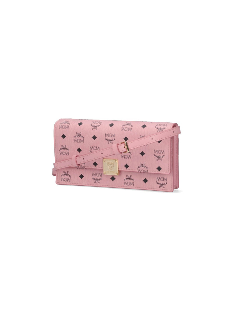 MCM LARGE WALLET WITH LOGO SHOULDER STRAP outlook