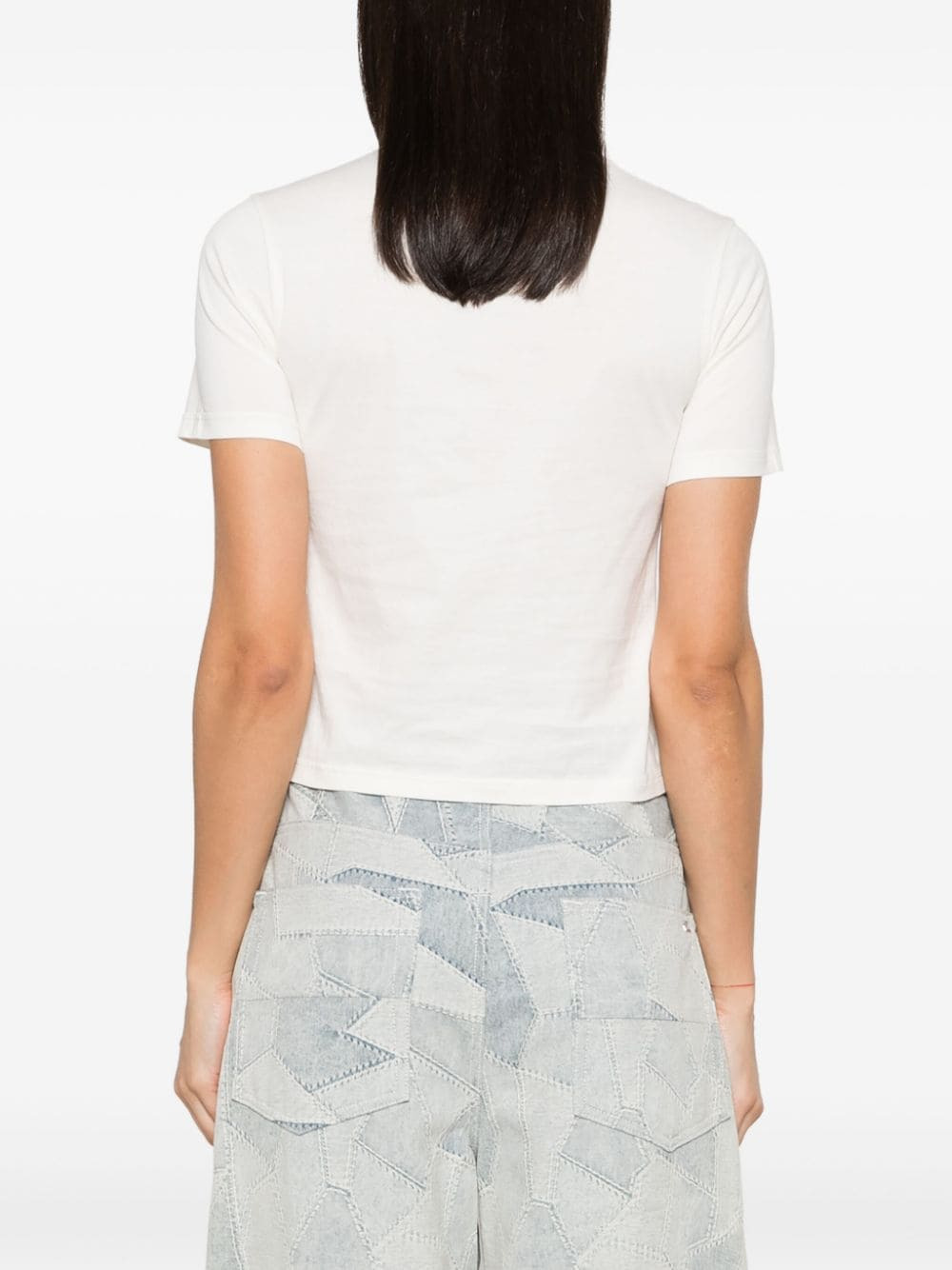 Palm Angels Women Logo Cotton T-Shirt - 2