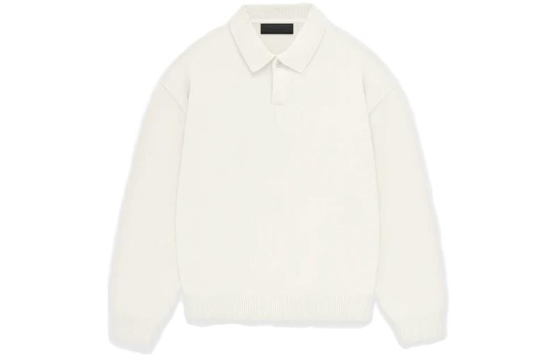 Fear of God Essentials FW23 Knit Polo 'Cloud Dancer' 192BT232181F - 2