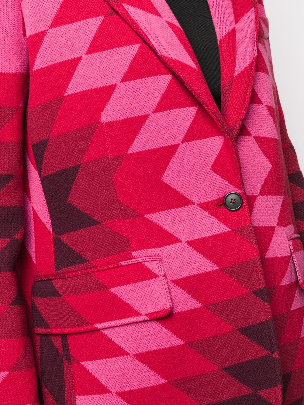 geometric pattern blazer - 5