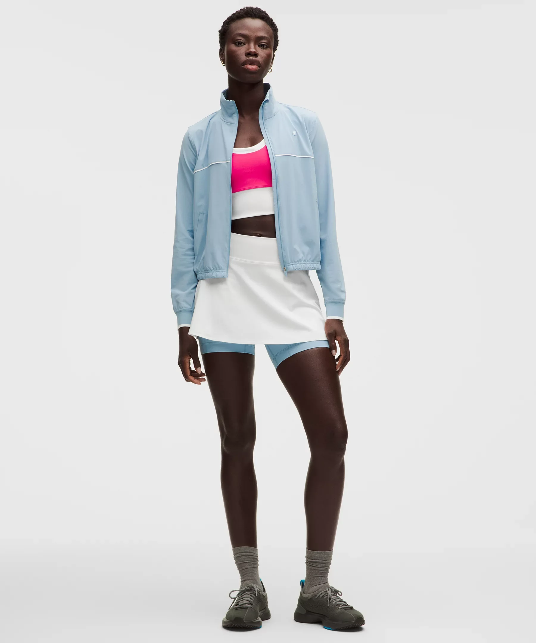 Layered Long-Liner Tennis Skirt - 1