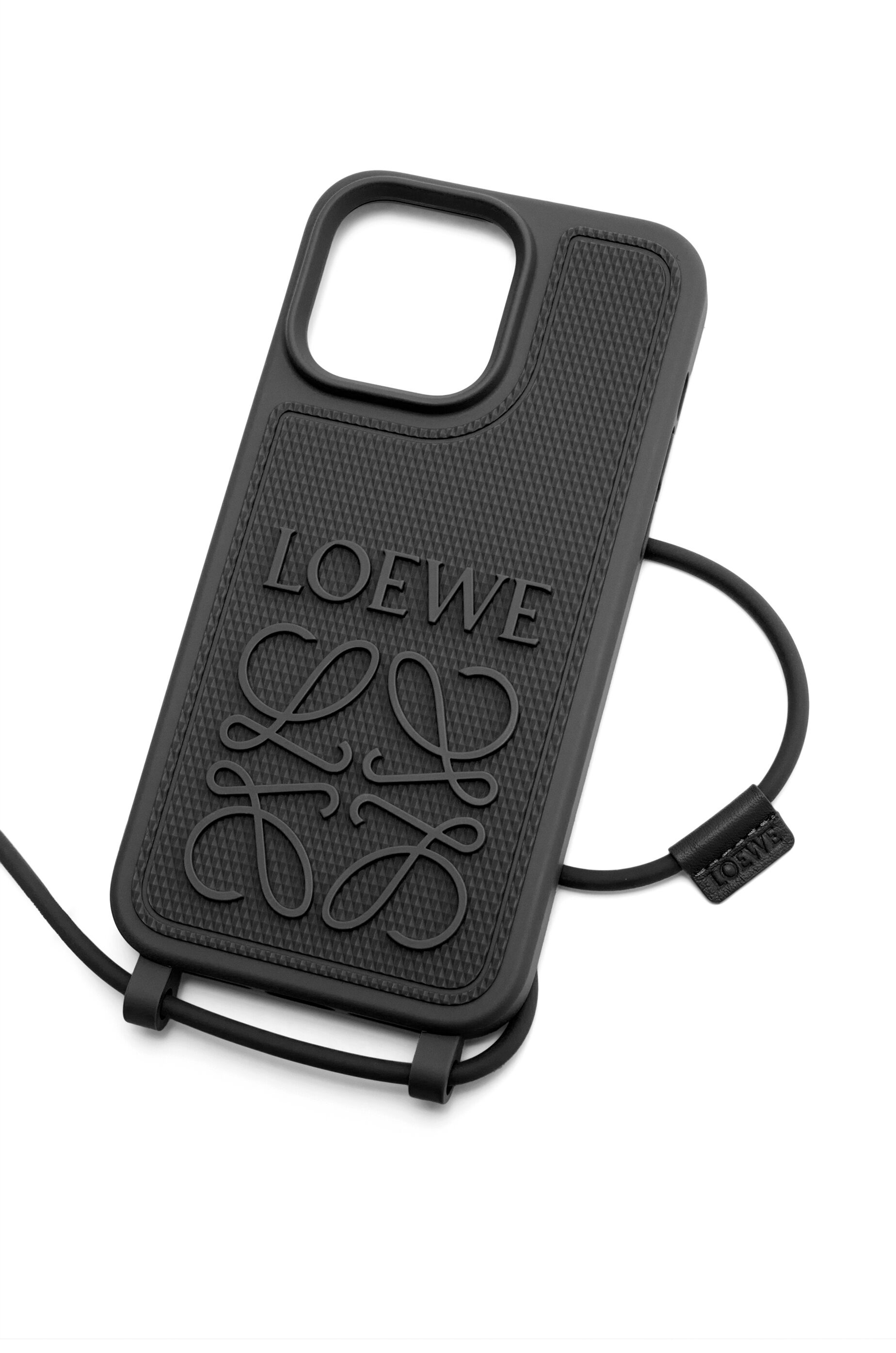 iPhone 14 Pro Max case in diamond rubber with a strap - 3