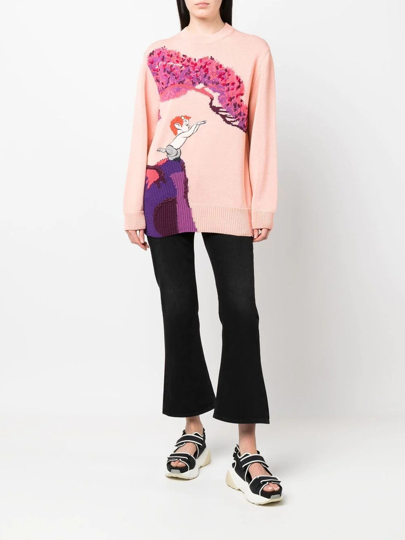 Fantasia Landscape intarsia-knit jumper 3