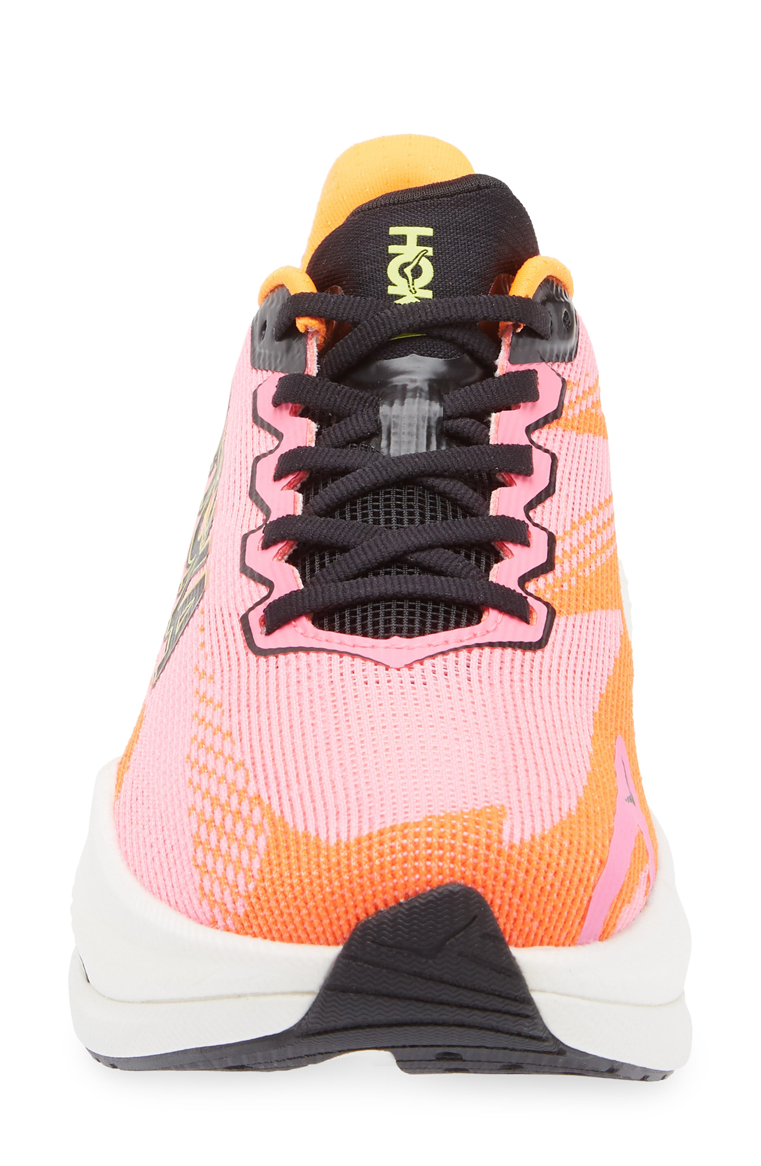 HOKA Mach X 3 Running Shoe in Neon Rose /Neon Tangerine at Nordstrom - 4