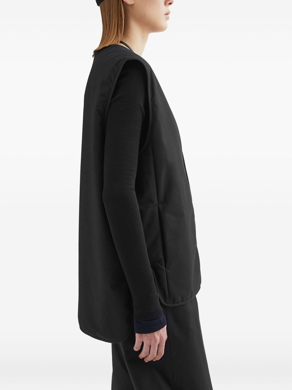 cotton padded gilet - 4